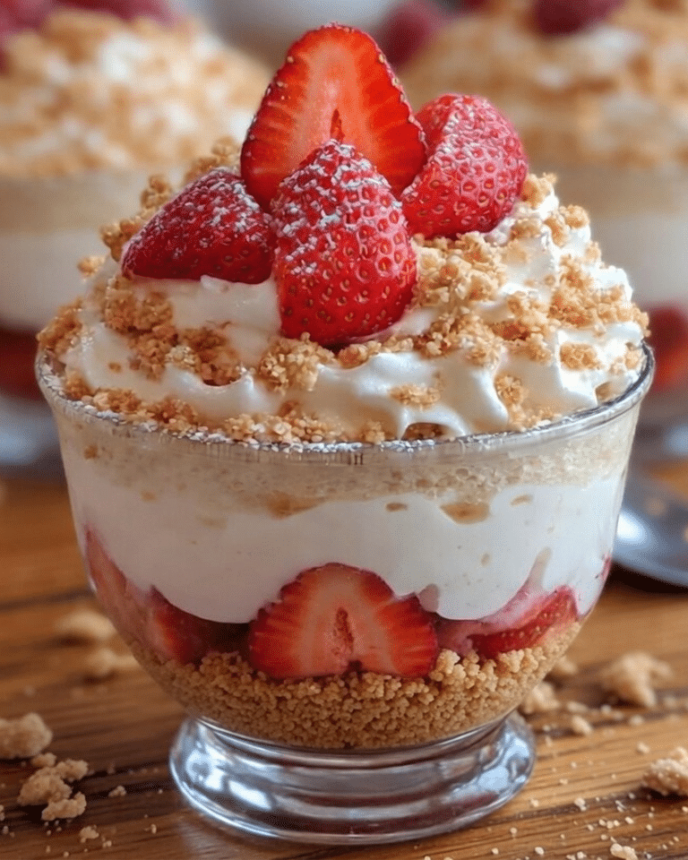 Verrines aux Fraises à la Crème de Mascarpone : Le Dessert Frais, Élégant et Gourmand de l’Été