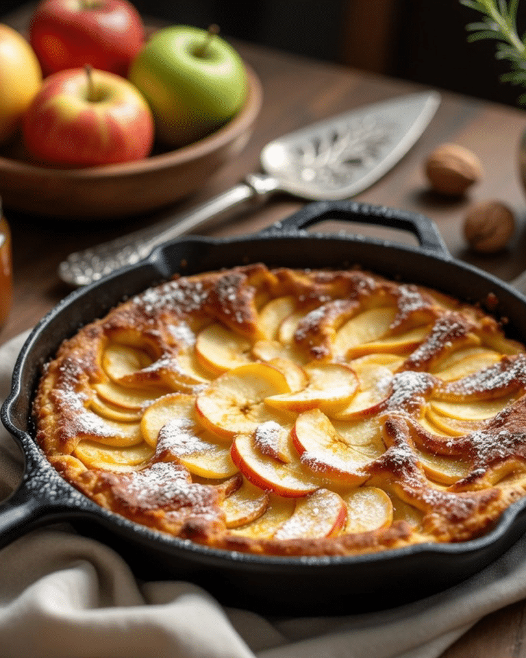 Gâteau aux Pommes à la Poêle : Le Dessert Rustique, Fondant et Parfumé qui Fait Craquer Toute la Famille