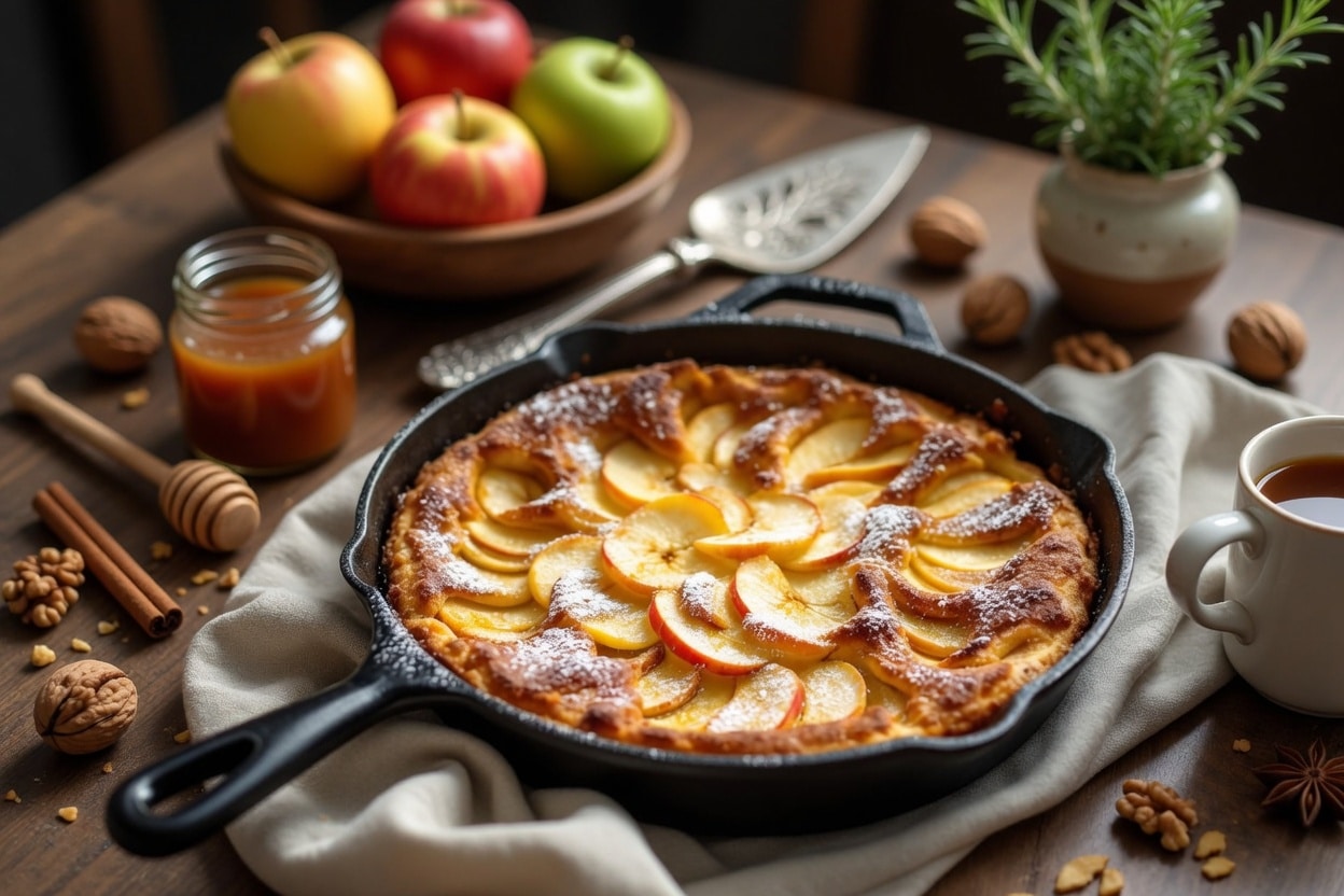 Gâteau aux Pommes à la Poêle : Le Dessert Rustique, Fondant et Parfumé