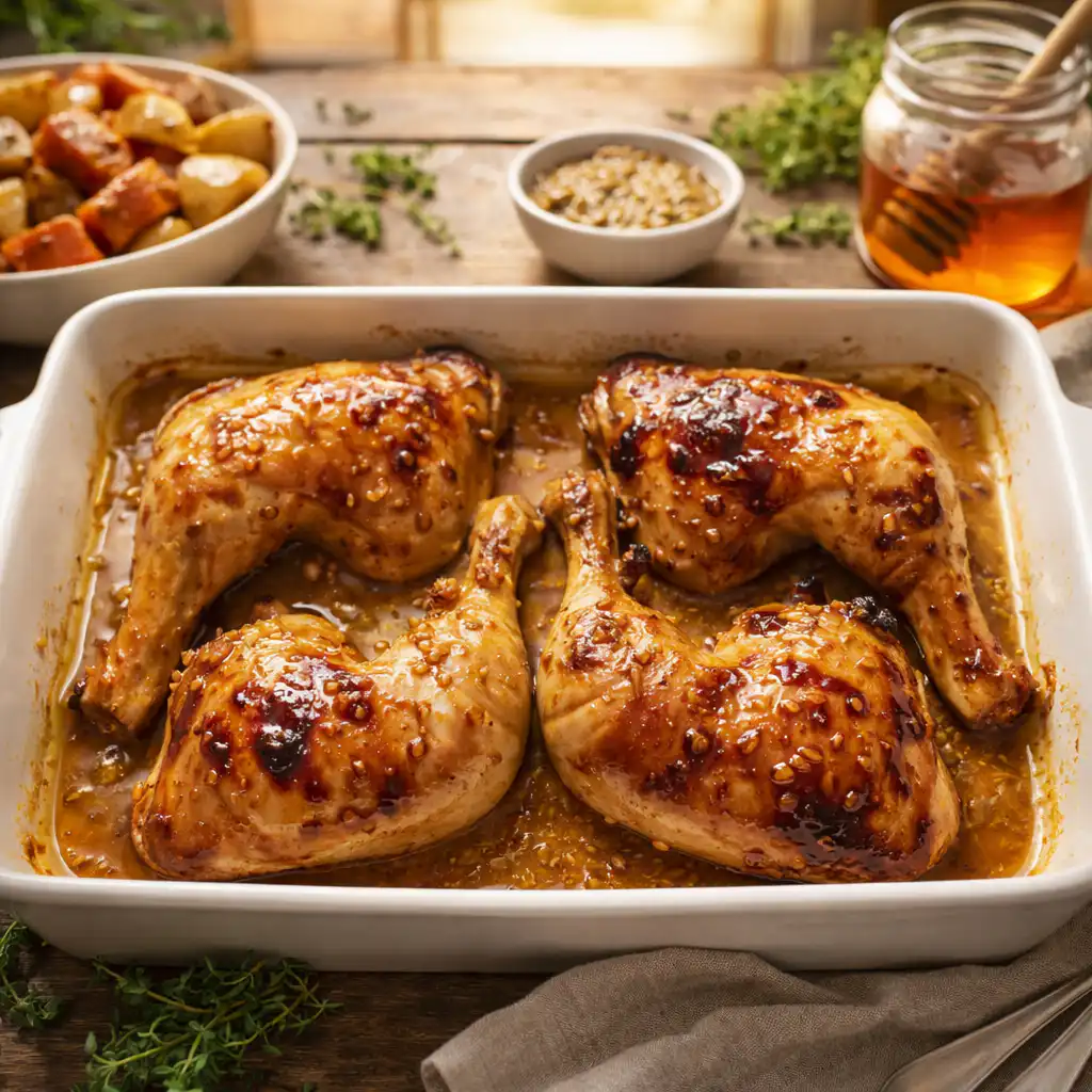 Poulet au Miel et Moutarde au Four : Une Recette Facile et Ultra Savoureuse
