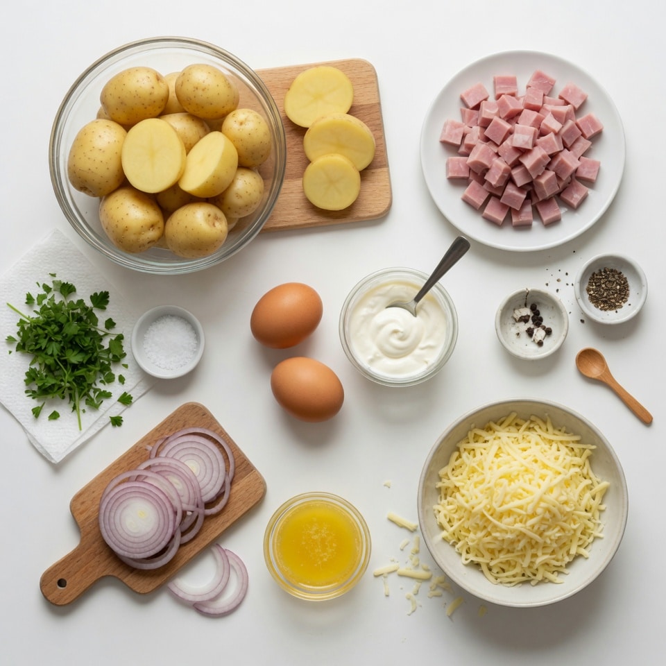 Rôti de Pommes de Terre au Jambon