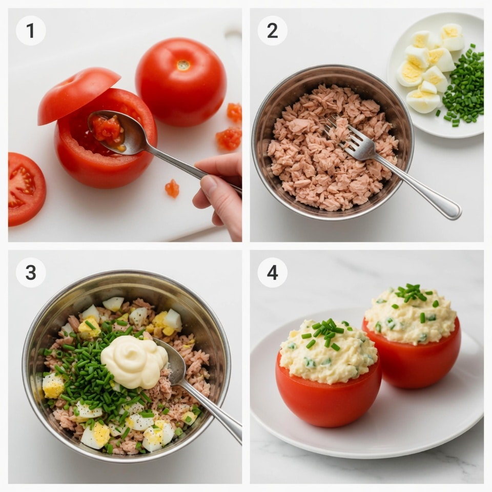 Tomates farcies au thon