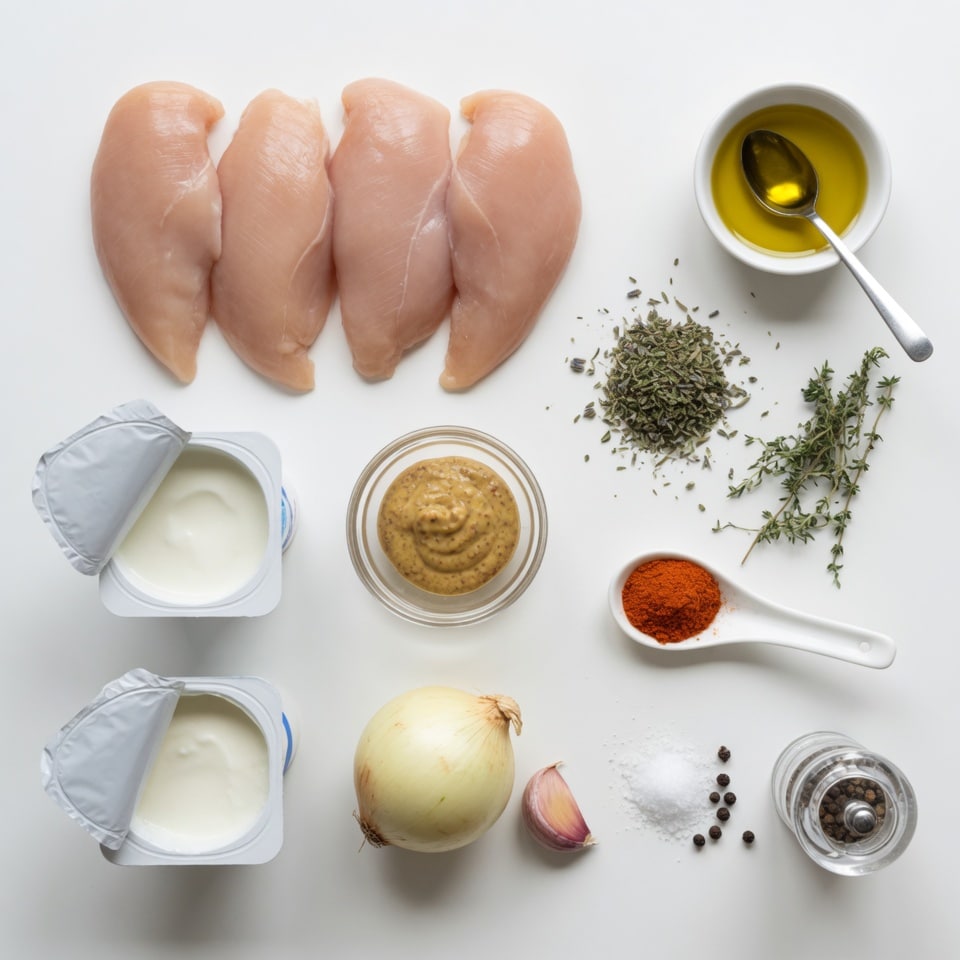 Poulet minceur à la moutarde et au yaourt