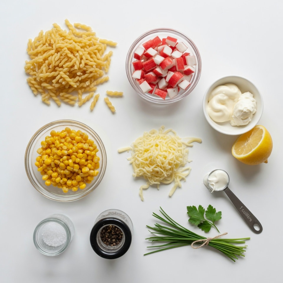 Salade de pâtes au surimi