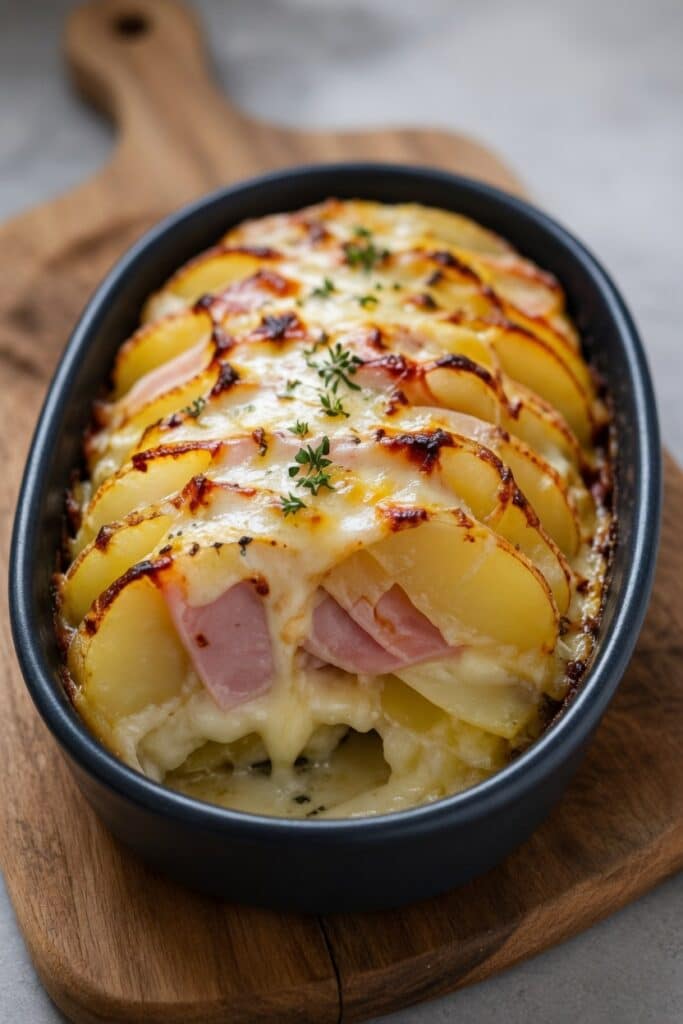 Rôti de Pommes de Terre au Jambon