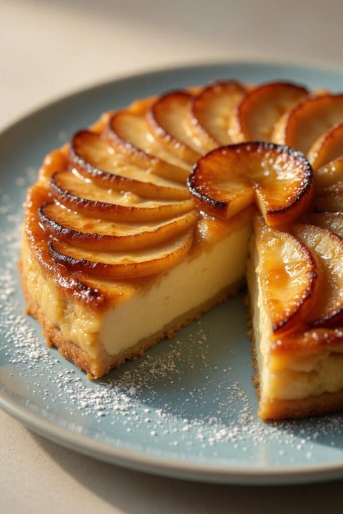 Flan aux pommes et yaourt