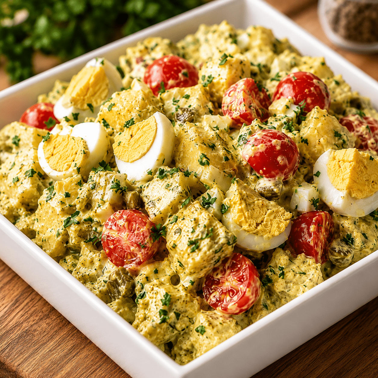 Salade de Pommes de Terre Crémeuse aux Œufs