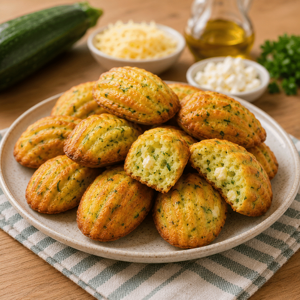 Madeleines salées à la courgette