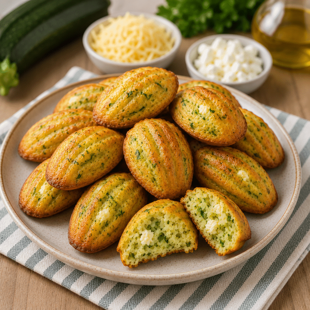 Madeleines salées à la courgette