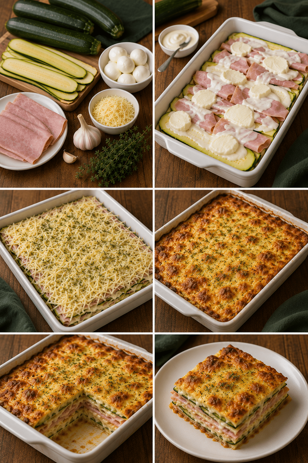 Le Guide de Préparation : Millefeuille de Courgettes au Jambon Gratiné : le plat léger, fondant et savoureux de l’été Le Guide de Préparation : Millefeuille de Courgettes au Jambon Gratiné : le plat léger, fondant et savoureux de l’été