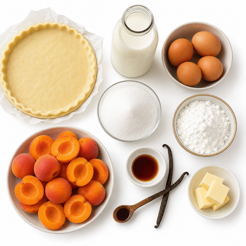 Flan pâtissier aux abricots maison