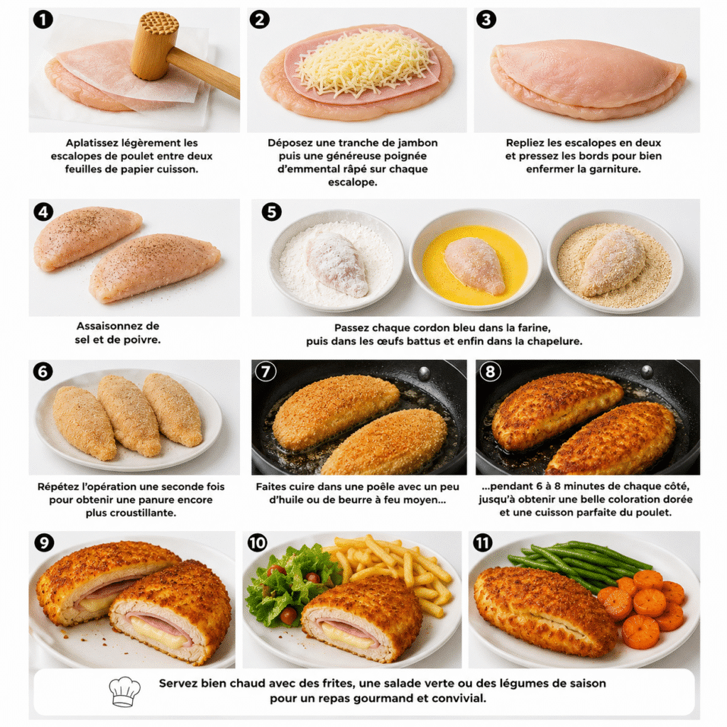 Cordon bleu maison au poulet