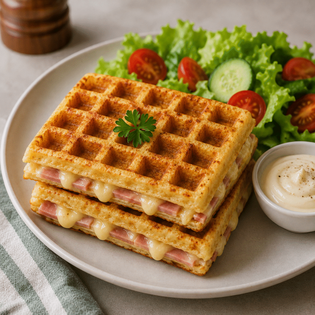 Croque-croûtes croustillants au jambon