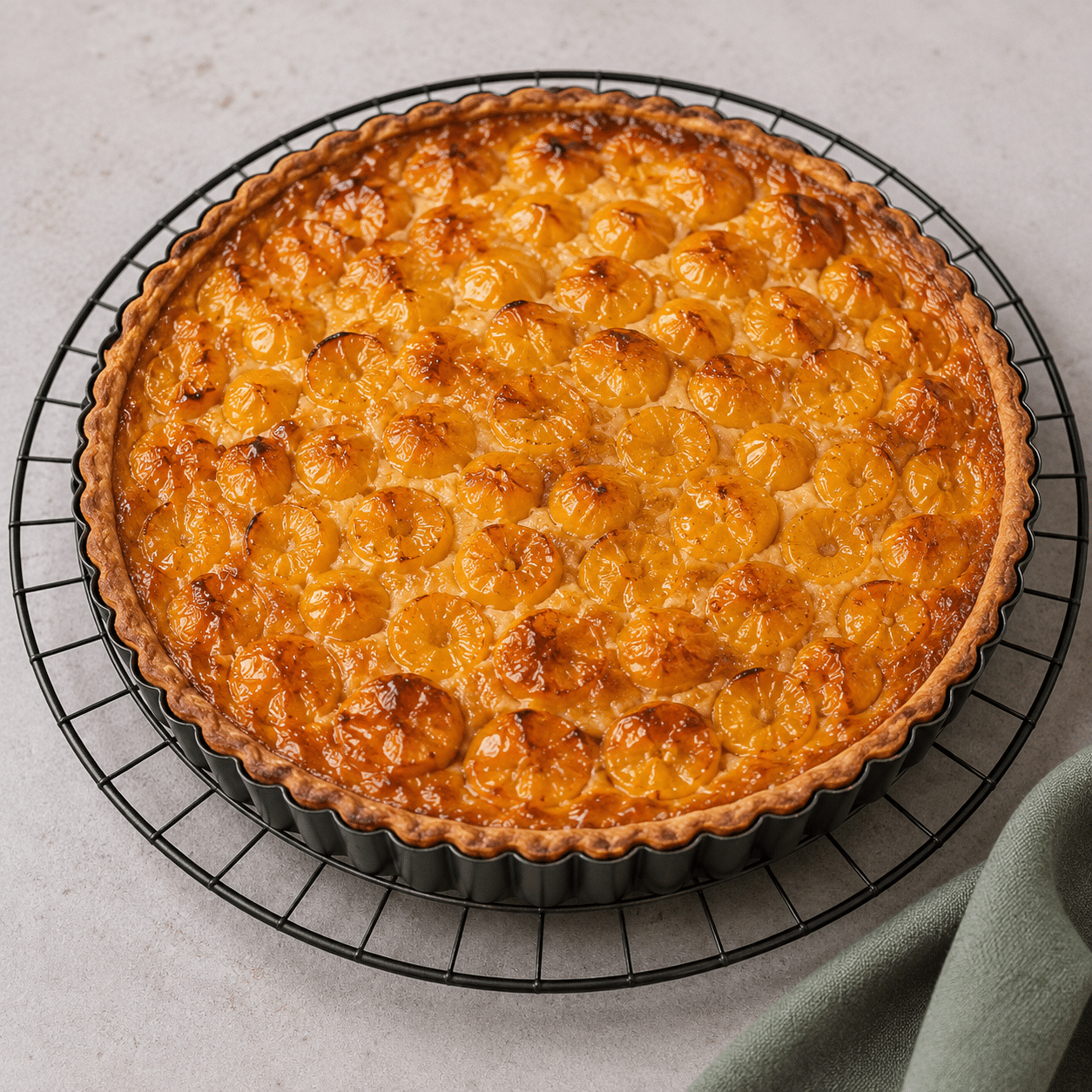 Tarte aux mirabelles congelées