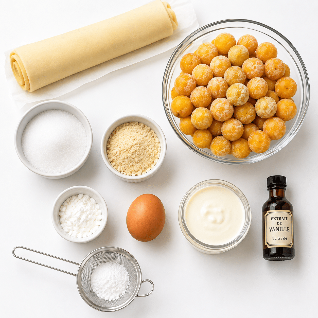 Tarte aux mirabelles congelées