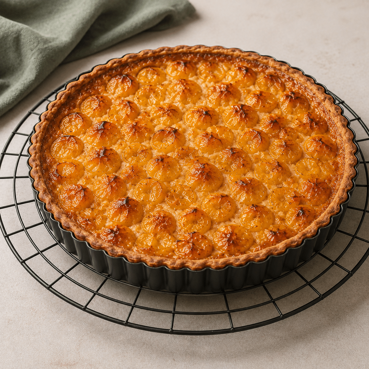 Tarte aux mirabelles congelées