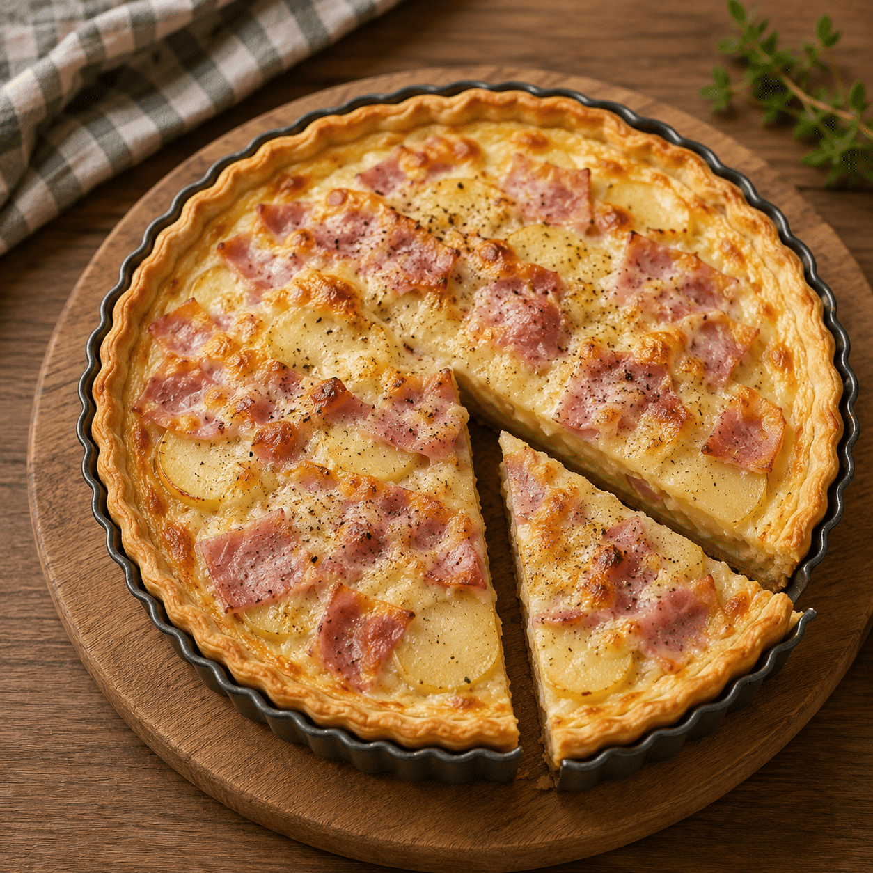 Tarticlette (Tarte façon Raclette)