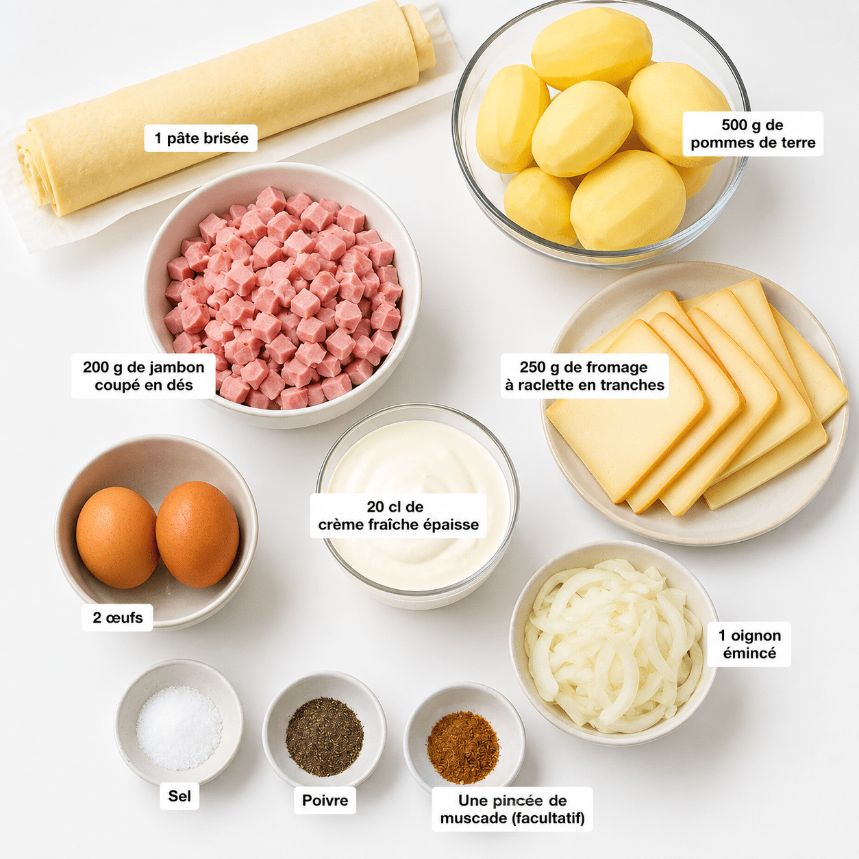 Tarticlette (Tarte façon Raclette)