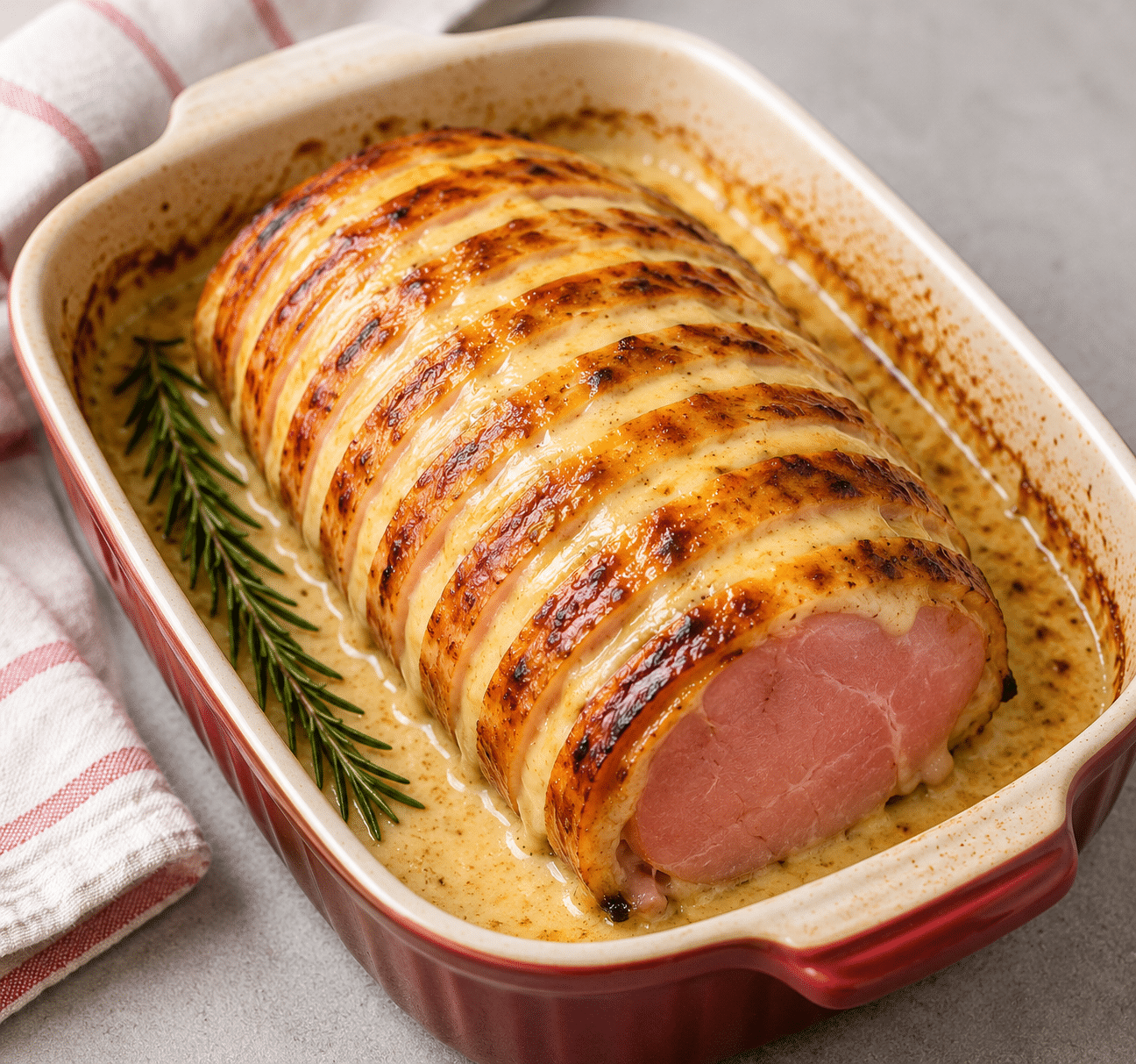 Rôti de pommes de terre au jambon Rôti de pommes de terre au jambon
