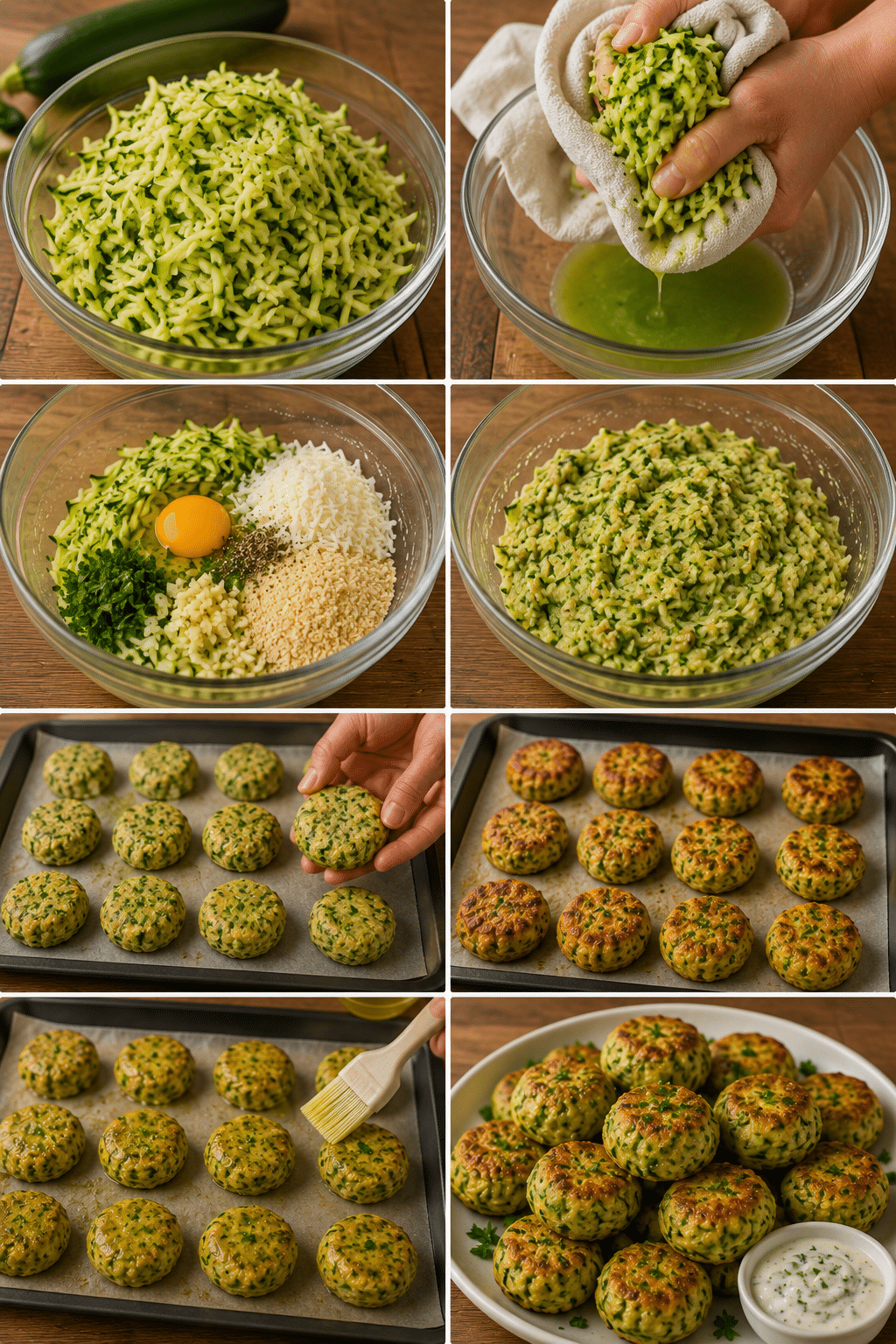Le Guide de Préparation : Boulettes de courgettes au parmesan, herbes fraîches et ail