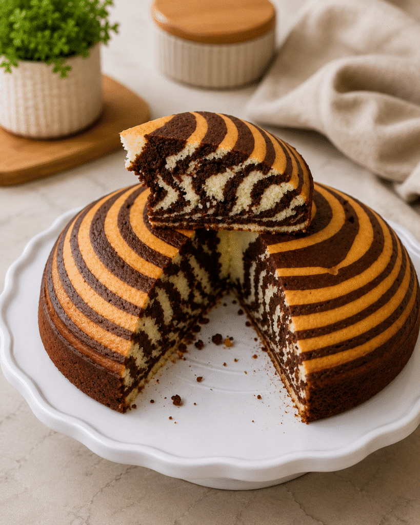 Gâteau Zébré Maison : le gâteau moelleux, facile et bluffant