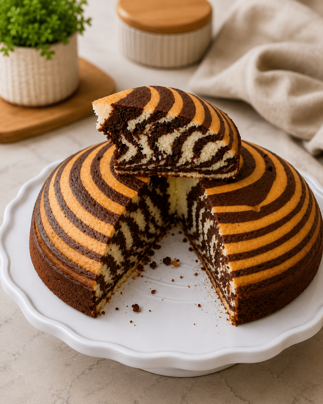 Gâteau Zébré Maison : le gâteau moelleux, facile et bluffant